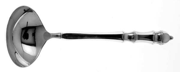 Carpenter Hall (Sterling, 1975) Gravy Ladle W/Hollow Handle & Sterling Bowl