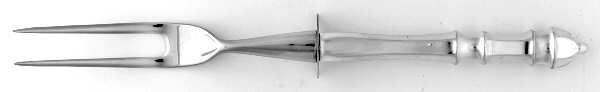 Carpenter Hall (Sterling, 1975) Small Steak Carving Fork with Stainless Prongs