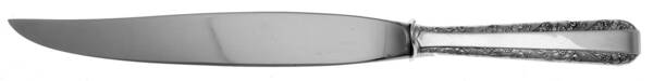 Candlelight (Sterling, 1934, No Monos) Lg Carving Roast Knife-Stnl Blade w/Sterling Guard
