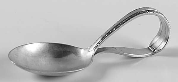 Candlelight (Sterling, 1934, No Monos) Curved Handle Baby Spoon