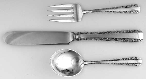 Candlelight (Sterling, 1934, No Monos) BABY SET-3PC (BF,BS & BK)