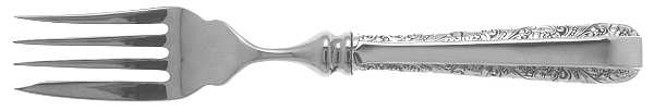 Candlelight (Sterling, 1934, No Monos) Individual Hollow Fish Fork, Stainless Tines