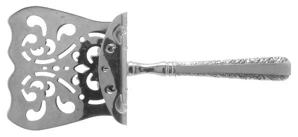 Candlelight (Sterling, 1934, No Monos) Hollow Asparagus Server with Silverplate Hood