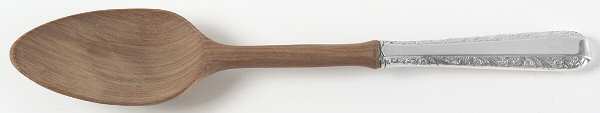 Candlelight (Sterling, 1934, No Monos) Salad Serving Spoon Wooden Bowl