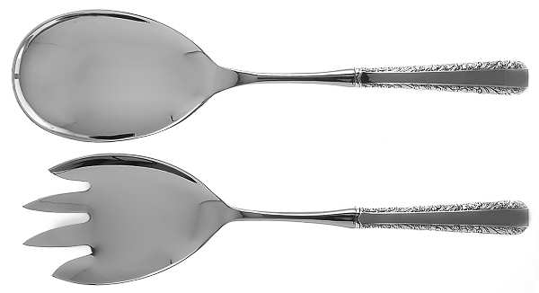 Candlelight (Sterling, 1934, No Monos) 2 Pc Salad Set with Stainless Bowl