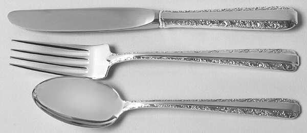 Candlelight (Sterling, 1934, No Monos) 3 Piece Youth Set (Knife, Fork & Spoon)