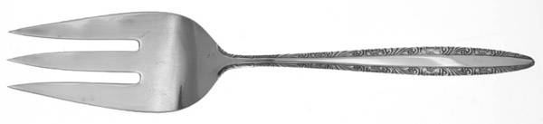 Candleglow (Silverplate, 1968) Large Solid Cold Meat Serving Fork
