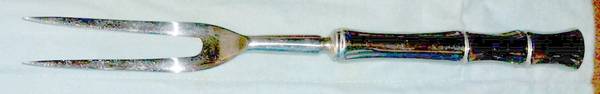 Cane (Stainless, Satin Finish) Large Stainless-Prong Roast Carving Fork