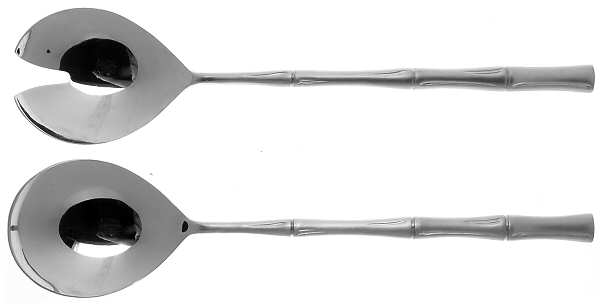 Cane (Stainless, Satin Finish) (2 Pc) Solid Salad Set