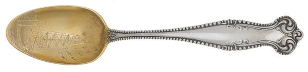 Canterbury (Sterling, 1893) Souvenir Spoon (Five O'Clock)