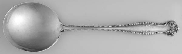 Canterbury (Sterling, 1893) Round Bowl Soup Spoon (Bouillon)