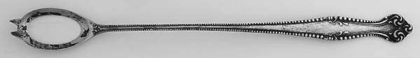 Canterbury (Sterling, 1893) Pierced Bowl Long Handle Olive Spoon