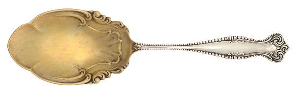 Canterbury (Sterling, 1893) Solid Salad Serving Spoon