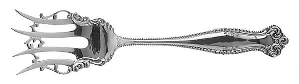 Canterbury (Sterling, 1893) Large Chipped Beef Fork by Towle Silver