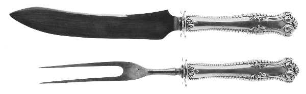 Canterbury (Sterling, 1893) Small Stainless Blade 2-Piece Steak Carving Set