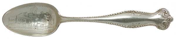 Canterbury (Sterling, 1893) Souvenir Spoon (Five O'Clock)