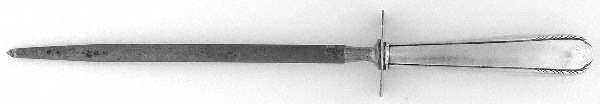 Cascade (Sterling, 1933, No Monograms) Small Steel Rod Sharpener Knife