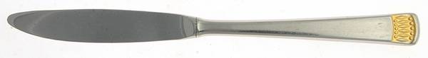 Ceremony-Gold Accent (Stainless) Modern Hollow Butter Spreader (Stainless)