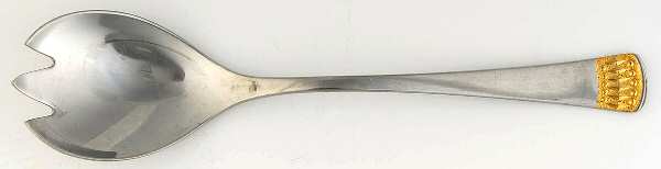 Ceremony-Gold Accent (Stainless) Solid Salad Serving Fork