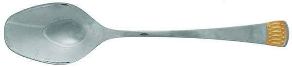 Ceremony-Gold Accent (Stainless) Place/Oval Soup Spoon by Towle Silver