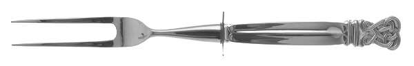 Celtic Weave (Sterling, 1979) Small Steak Carving Fork with Stainless Prongs