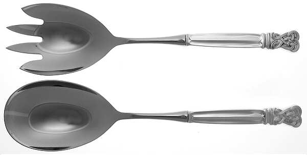 Celtic Weave (Sterling, 1979) 2 Pc Salad Set with Stainless Bowl