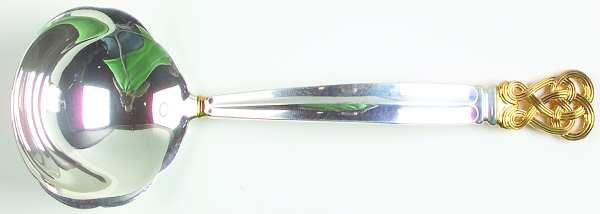 Celtic Weave Gold (Sterling) Solid Gravy Ladle