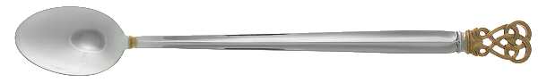 Celtic Weave Gold (Sterling) Iced Tea Spoon