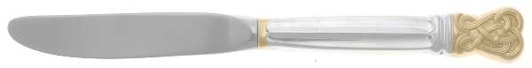 Celtic Weave Gold (Sterling) Modern Hollow Butter Spreader (Stainless)