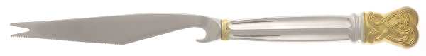 Celtic Weave Gold (Sterling) Hollow Handle Bar Knife