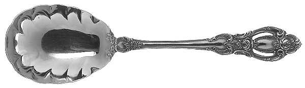 Champlain (Stainless, Georgian House) Solid Shell Casserole Spoon