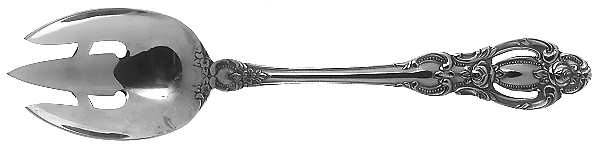 Champlain (Stainless, Georgian House) Pierced Tablespoon (Serving Spoon)