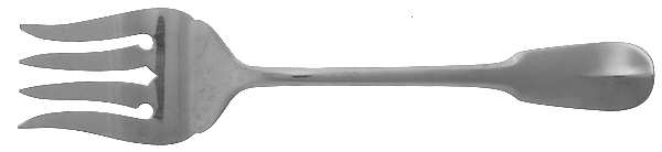 Chatsworth (Stainless) Medium Solid Cold Meat Serving Fork