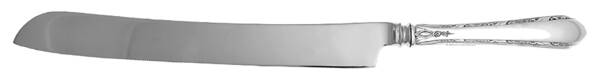 Chased Diana (Sterling, 1928, No Monos) Wedding Cake Knife with Stainless Blade HC