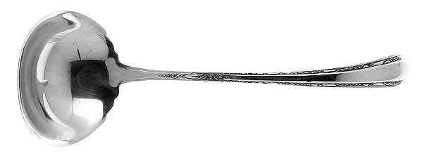 Chased Diana (Sterling, 1928, No Monos) Solid Piece Cream Ladle