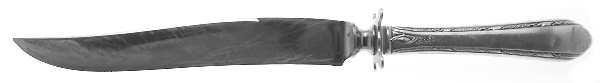 Chased Diana (Sterling, 1928, No Monos) Large Flat Handle Crumb Knife/Crumber