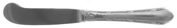 Chased Diana (Sterling, 1928, No Monos) Butter Spreader Hollow Hdl-Paddle/Stainless Blade