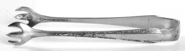 Chased Diana (Sterling, 1928, No Monos) Small Sugar Tongs