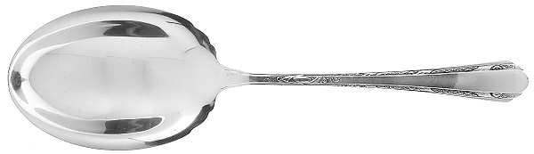 Chased Diana (Sterling, 1928, No Monos) Small Solid Berry/Casserole Spoon