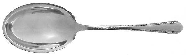 Chased Diana (Sterling, 1928, No Monos) Large Solid Berry/Casserole Spoon