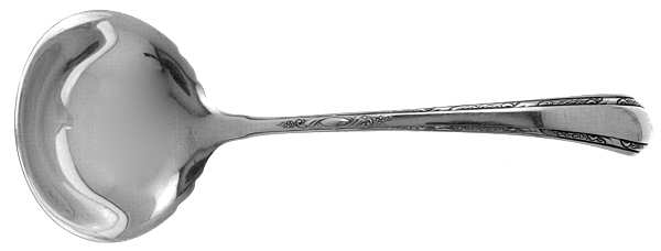 Chased Diana (Sterling, 1928, No Monos) Solid Gravy Ladle