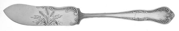 Chester (Silverplate, 1888) Flat Handle Bright Cut Master Butter