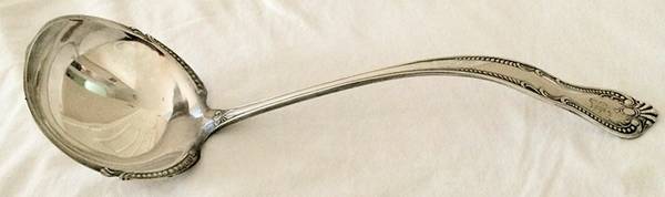 Chester (Silverplate, 1888) Soup Ladle with Stainless Bowl