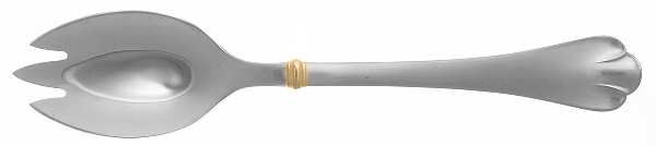Chelmsford (Stainless-Gold Accent) Pierced Tablespoon (Serving Spoon)