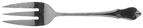Cherry Hill (Stainless) Medium Solid Cold Meat Serving Fork