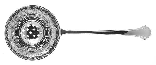 Chippendale (Sterling, 1937) Individual Overcup Tea Strainer with Silverplate Bowl