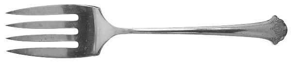 Chippendale (Sterling, 1937) Solid Salad Serving Fork
