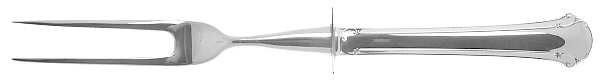 Chippendale (Sterling, 1937) Small Steak Carving Fork with Stainless Prongs