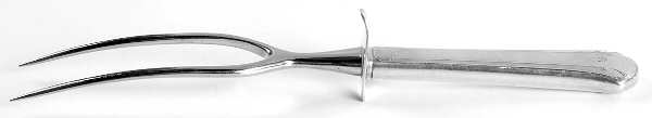 Chippendale (Sterling, 1937) Large Stainless-Prong Roast Carving Fork