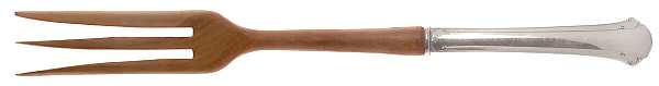 Chippendale (Sterling, 1937) Salad Serving Fork with Wooden Prongs